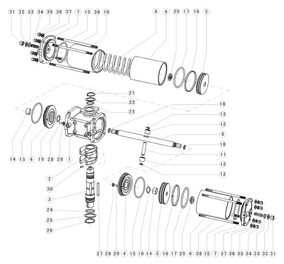 AW型氣動執行機構 AW型氣動執行機構